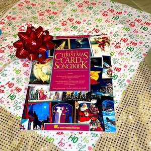 Christmas card song book